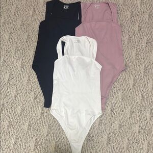 Stylish One Piece Set - Black, Pink, and White